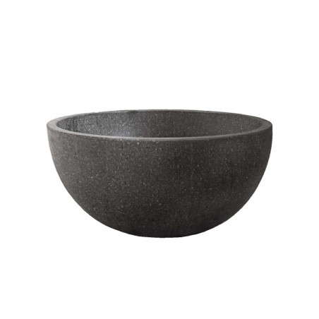 Lava stone round sink