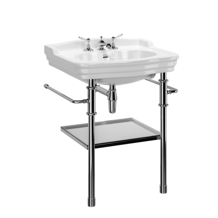 Charlotte 700 – Lavabo sur piétement – Chrome, Laiton, Nickel, Bronze, Cuivre et Or