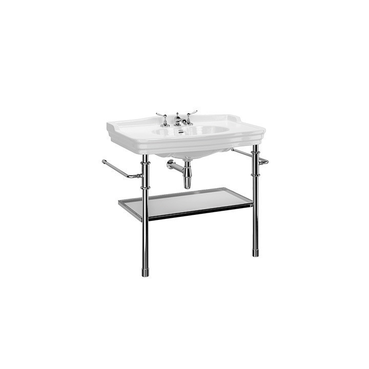 Charlotte 1000 handfat på stativ – Krom, Mässing, Nickel, Brons, Koppar & Guld