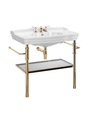 Lavabo Charlotte 1000 sur console – Chrome, Laiton, Nickel, Bronze, Cuivre & Or