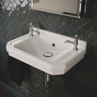 Lichfield Small washbasin – wall-mounted, 1 and 2-hole
