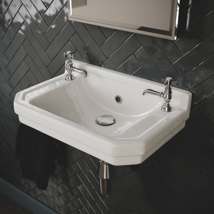 Lichfield Kleine Waschbecken – wandhängend, 1 und 2-Loch