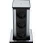 Square extractable power socket tower