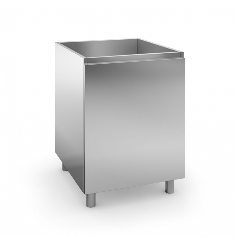 Cabinet 60 cm in stainless steel with door