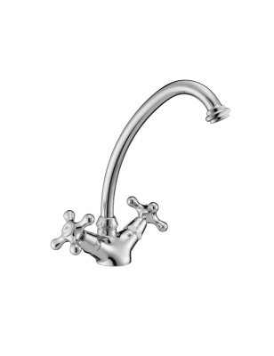 Robinet 30571 Amélie | Mitigeur de luxe en laiton massif en chrome, laiton, nickel, bronze, cuivre et or