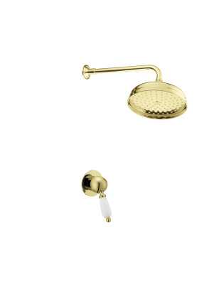 Doccia in ottone massiccio - 6021 Montato a parete Venice