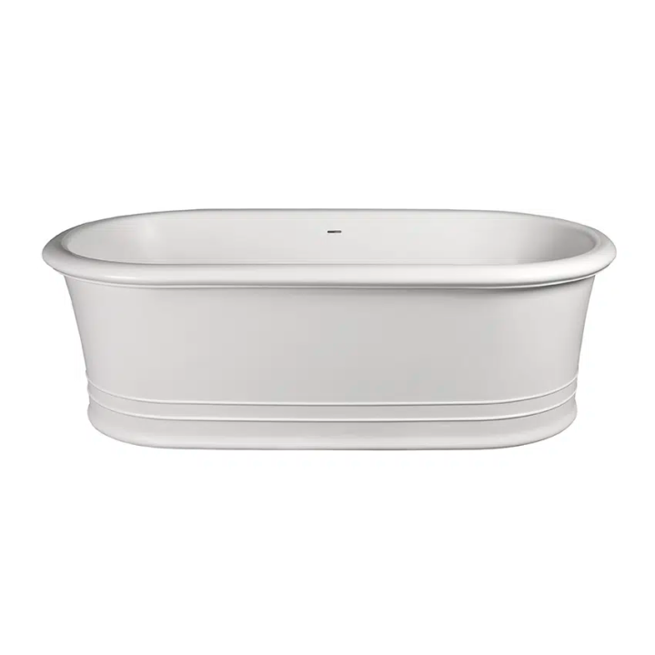 Badewanne in Quarz – Viktorianisch | Freistehende Badewanne aus massivem Material mit zeitloser Eleganz