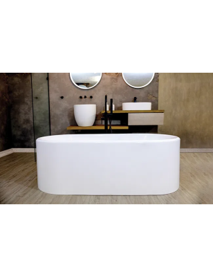 Baignoire en Quartz – Adelaide | Baignoire Autoportante en Surface Solide