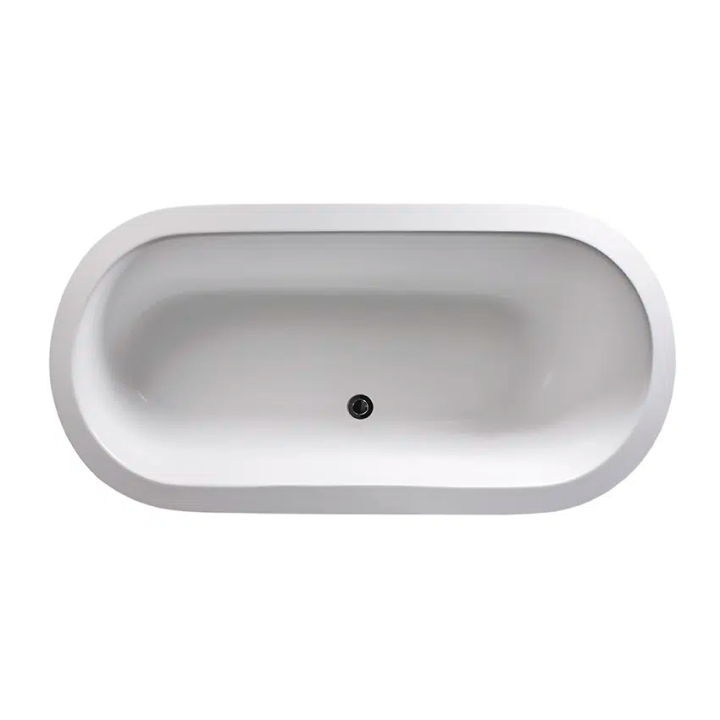 Badkar i kvarts – Perth | Fristående dubbeländad solid yta badkar