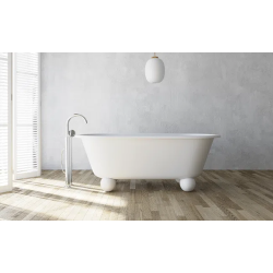 Ванна из кварца – Liberty | Отдельно стоящая ванна из твердой поверхности на ножках-шариках
