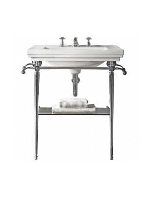 Sink on frame Astoria Deco Large | Classic Art Deco console sink in chrome, brass, nickel, bronze, copper & gold