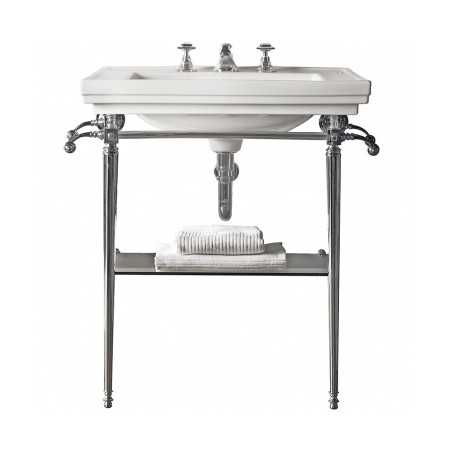 Sink on frame Astoria Deco Large | Classic Art Deco console sink in chrome, brass, nickel, bronze, copper & gold
