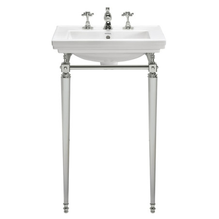 Handfat på ställning Astoria Deco´ Liten | Kompakt klassiskt konsolhandfat i krom, mässing, nickel, brons, koppar & guld