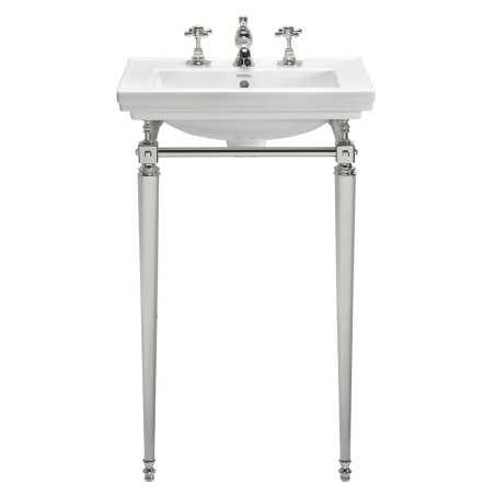 Sink on frame Astoria Deco Small | Compact classic console sink in chrome, brass, nickel, bronze, copper & gold