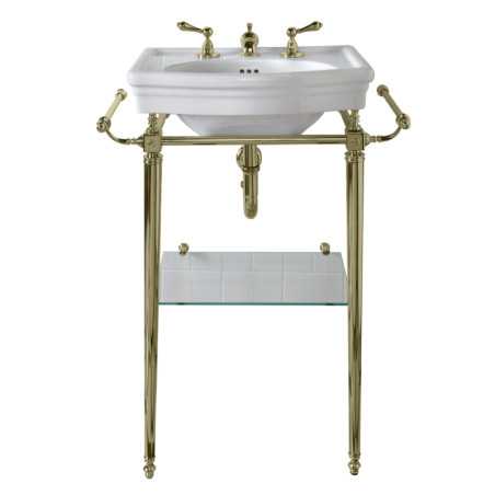 Sink on frame Venice Cloak | Compact console sink in chrome, brass, nickel, bronze, copper & gold