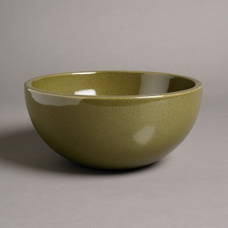 Glazed Lava Stone Round Washbasin – Handcrafted Etna Basin | Sicily