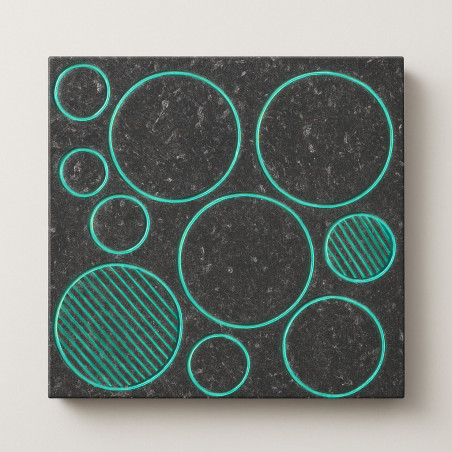 Tiles i Lava stone Glazed – Circles Collection