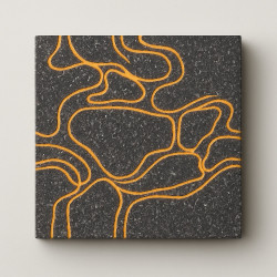 Flow Glazed Lava Stone Tiles – Etna Sicily | Organic Volcanic Design
