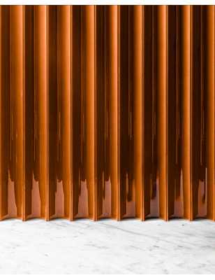 Carreaux en pierre de lave émaillée Ridges – Etna Sicile | Surface volcanique 3D cannelée