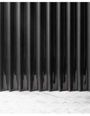 Carreaux en pierre de lave émaillée Ridges – Etna Sicile | Surface volcanique 3D cannelée