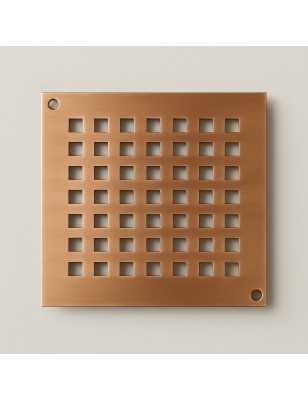 Messingabdeckung 140×140 mm – Kupfer-Finish | Blücher