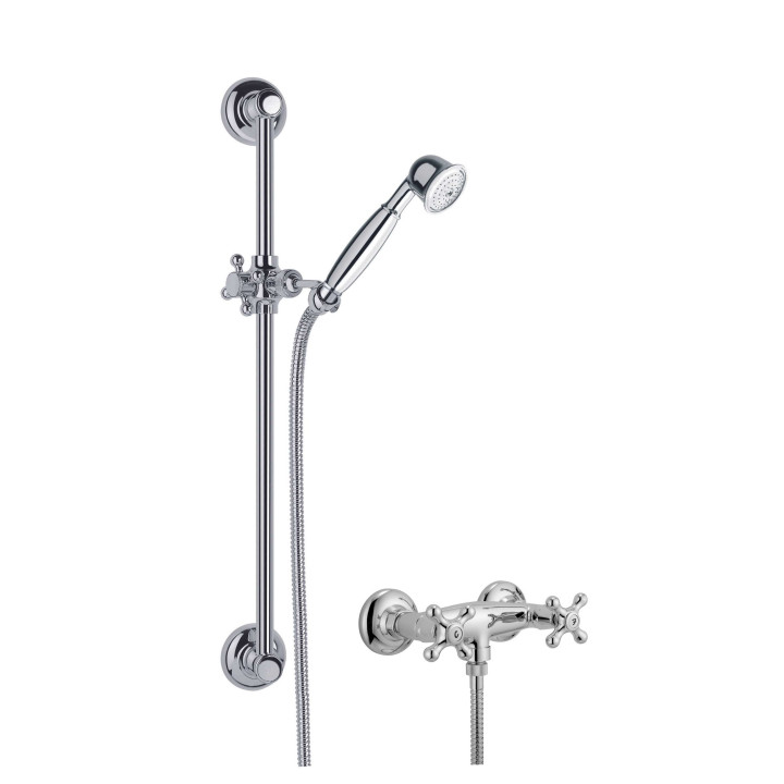 Brusearmatur i massiv messing - 6019 + 704 Doccia Amélie