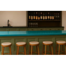 Etna Glaserad Lavasten Bänkskiva 2 cm – Anpassad Färg, Inomhus/Utomhus