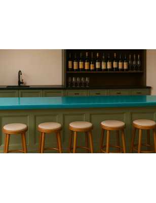 Etna Glaseret Lavasten Bordplade 2 cm – Tilpasset Farve, Indendørs/Udendørs