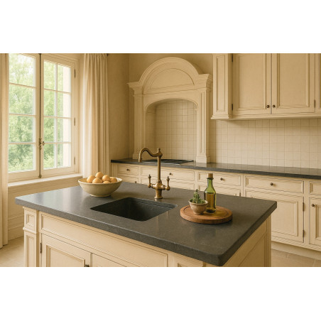 Etna Lavasten Bordsskiva 3 cm – Levigata Slipad, Tillverkad på Sicilien