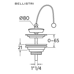 Bath Waste & Plug 1"1/4 | Vintage & Modern Finishes