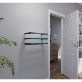 Sèche-serviettes carré – design en chrome et couleurs