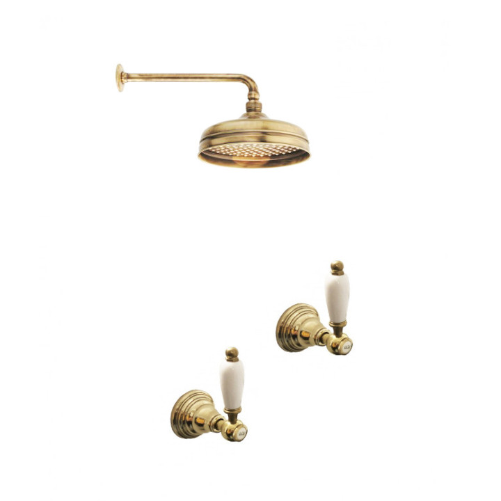 Dusch i massivt mässing - 6021 Penelope väggmonterad | Bellistri ApS