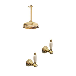 Solid brass shower - 6021-L Penelope ceiling-mounted | Bellistri ApS