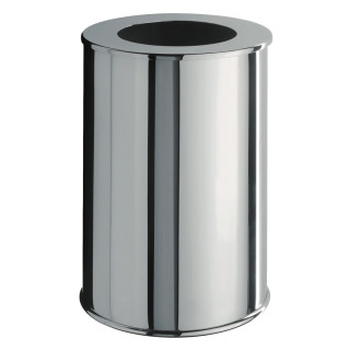 Waste Bin AM916 | Elegant trash can in chrome, brass & nickel