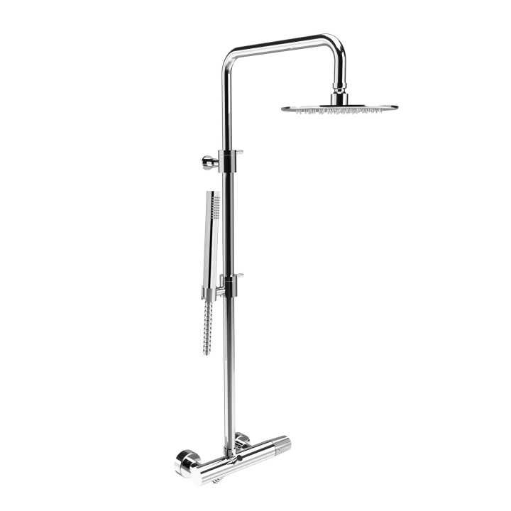 Système de douche 20186 Amalfi | Pomme de douche et douchette en chrome