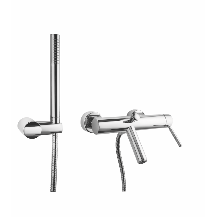 Wannen-/Duscharmatur 23100 Capri | Chrom, Messing, Schwarz, Nickel