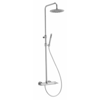 Sistema de ducha 23186 Capri – cromo, latón, negro mate, níquel