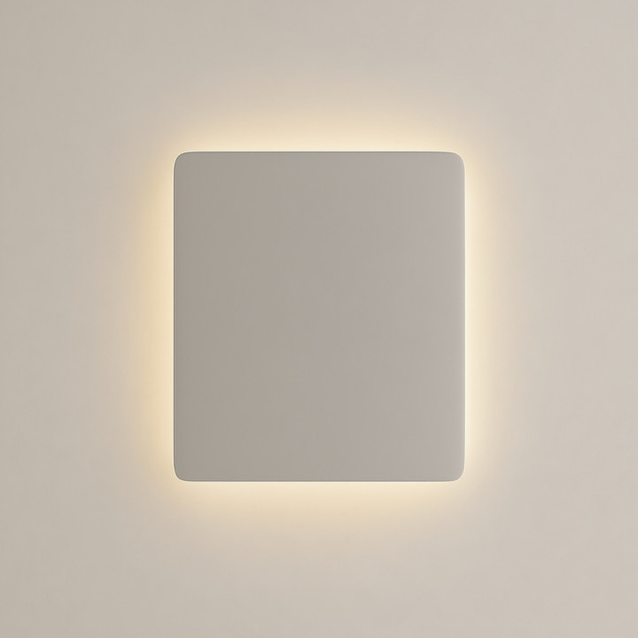 Spejl Kvadratisk bagbelyst 60 cm | LED-badeværelsesspejl i moderne design
