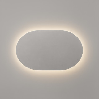 Oval hinterleuchteter Spiegel | LED-Badezimmerspiegel 100x40 & 120x50