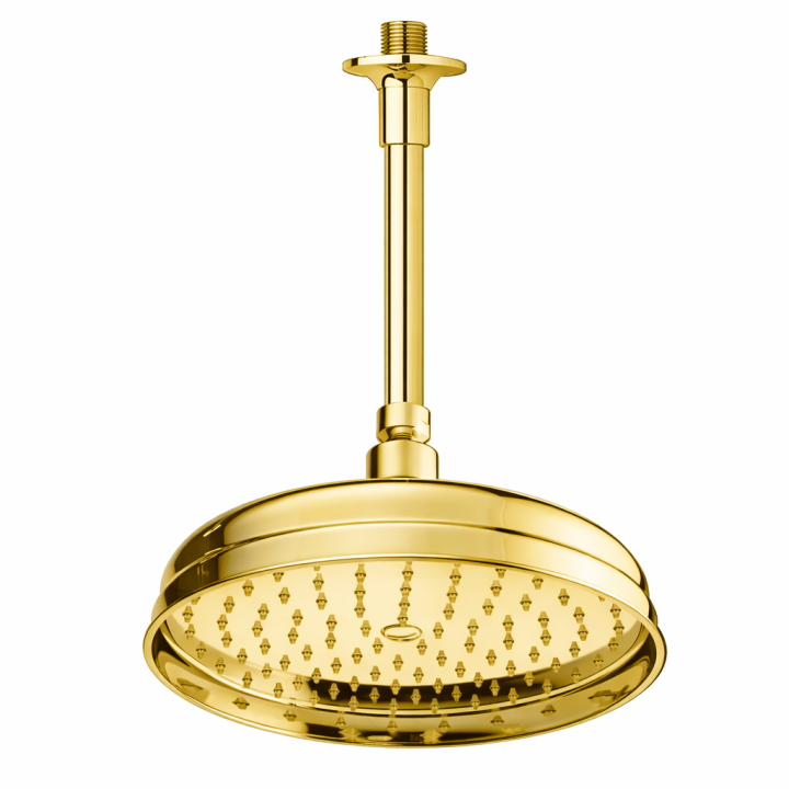 Pomme de douche Ø 200 mm montée au plafond Système anti-calcaire | Bellistri ApS