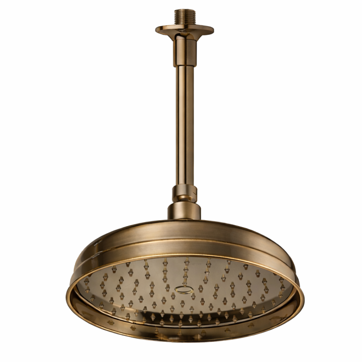 Pomme de douche Ø 200 mm montée au plafond Système anti-calcaire | Bellistri ApS