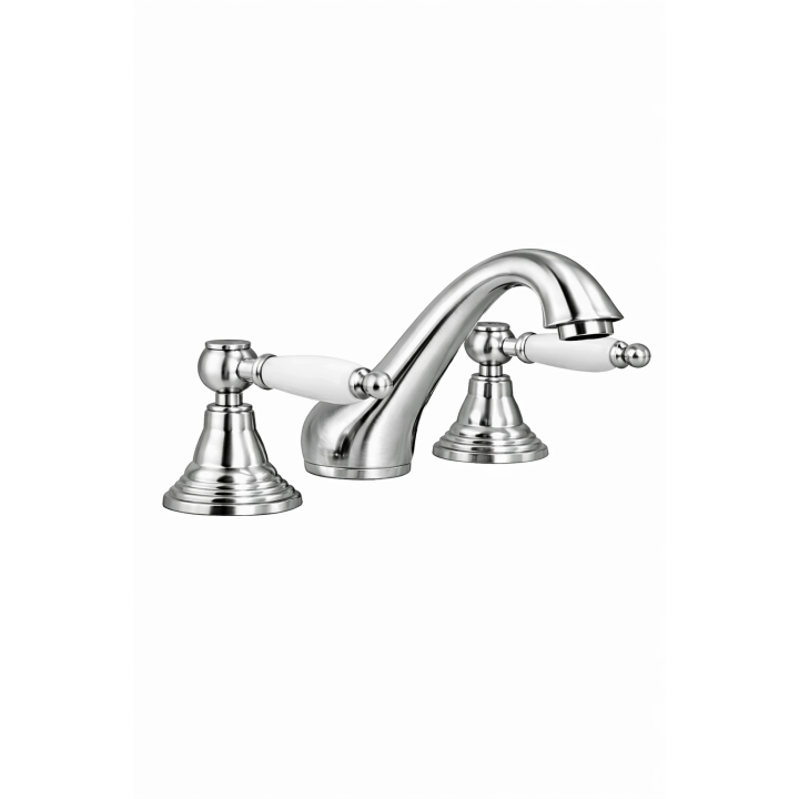 Смеситель из цельной латуни - 3002 Penelope 3-отверстия | Bellistri ApS