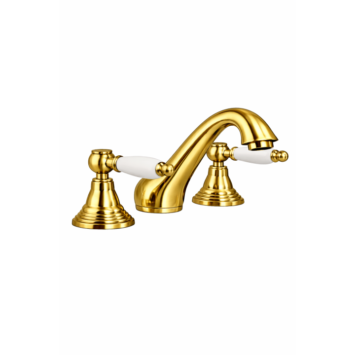 Смеситель из цельной латуни - 3002 Penelope 3-отверстия | Bellistri ApS
