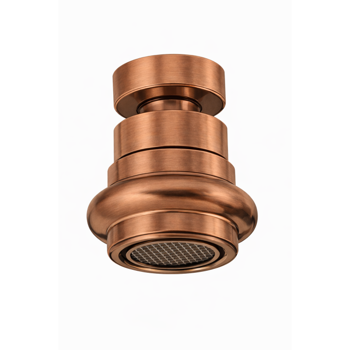 Klassisk perlator med kugleled i massiv messing