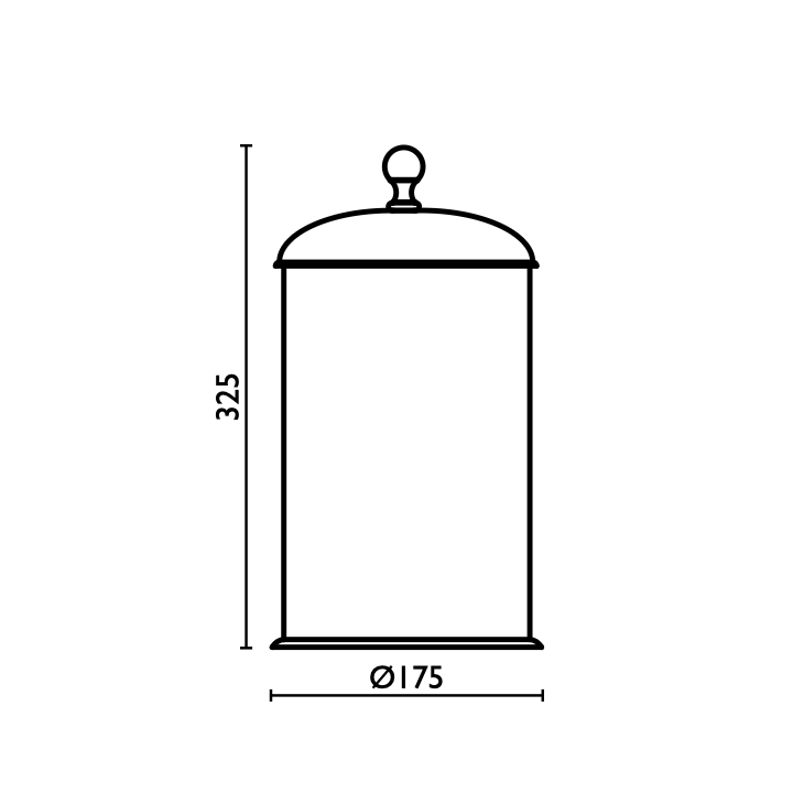 Poubelle RE 915 | Corbeille de salle de bain avec couvercle