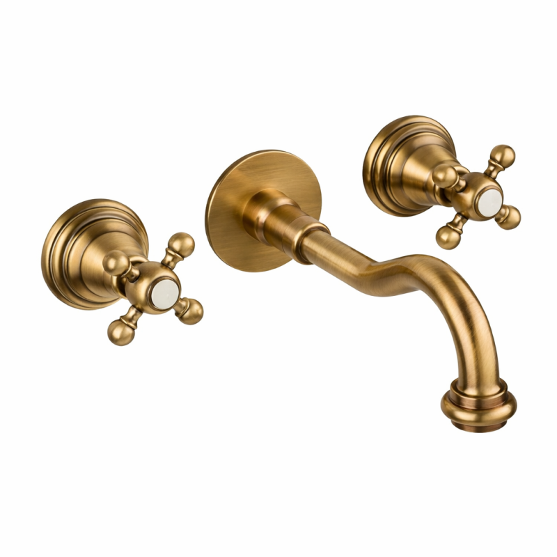 Armatur aus massivem Messing - 6018 Ulisse zur Wandmontage