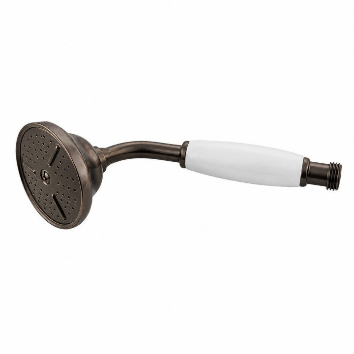 Handbrause 755 aus massivem Messing mit Porzellangriff