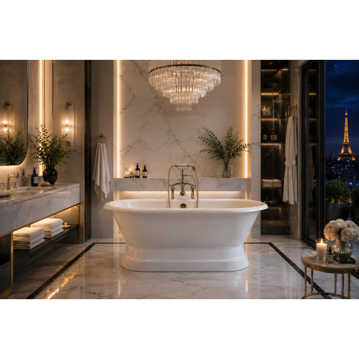 Vasca freestanding Monaco in ghisa | Bellistri