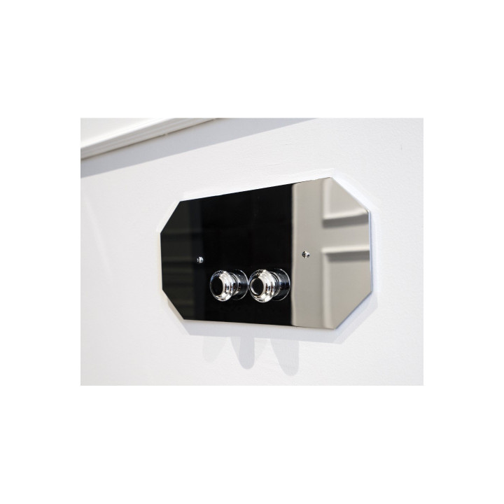 Double chasse Geberit | Plaque en laiton massif