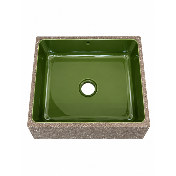 Lavastein-Waschbecken Potato Tomato 52 × 42 cm | Bellistri
